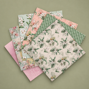 Set de Papeles Decorativos Jardín Tropical Pastel - Imagen 4